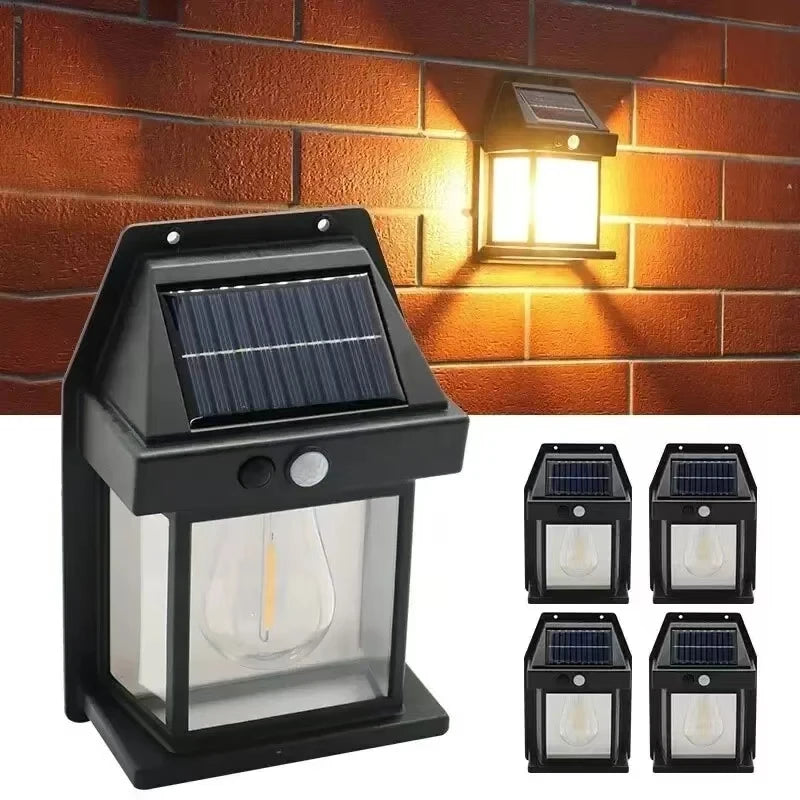 Powerful Outdoor Solar LED Street Light Waterproof Solar Lamp Garden Yard Pathway Wall Decoration External Lighting Fixture