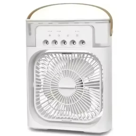 New 3 In 1 Fan AIr Conditioner Household Mini Air Cooler LED Night Light Portable Humidifier Air Adjustment Fan Office Home Fan