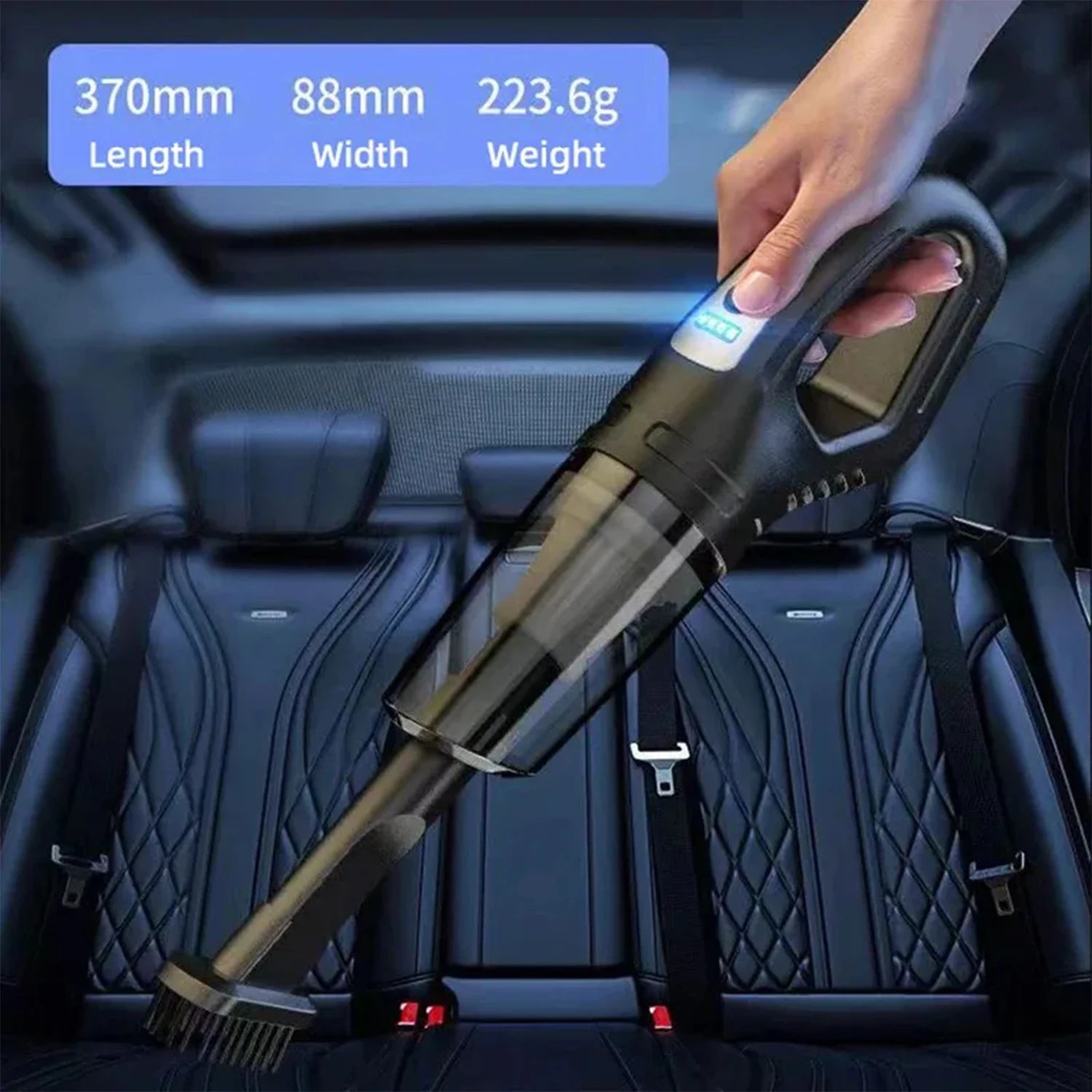 Wireless Handheld Vacuum Cleaner USB Charging Car Vacuum Cleaner Portable Wet&Dry Handheld strong Suction Cordless 12000pa